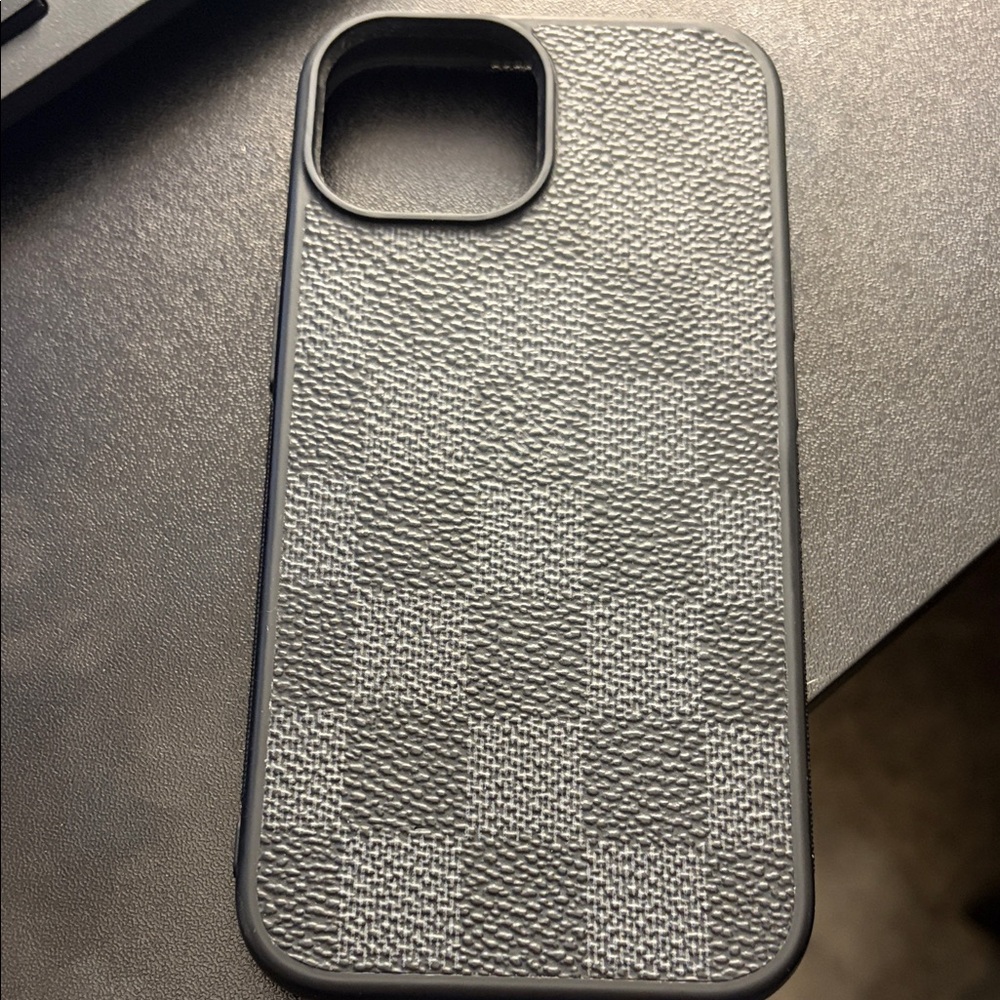 Stylish Black and Gray Phone Case iPhone 15